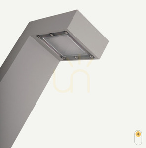 Latarnia ogrodowa / parkowa ASKER - premium - Pole 1360AL szary  - NORLYS small 2