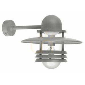 Kinkiet zewnętrzny Norlys HELSINKI 886AL aluminium RAL 9006 E27 max 9 W IP54 small 0