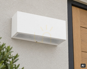Kinkiet zewnętrzny ASKER Big 1305WH biały E27 IP65 NORLYS small 3
