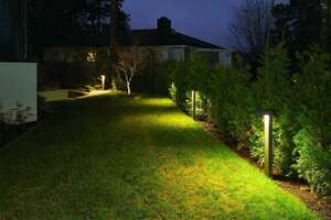 Słupek oświetleniowy NORLYS Asker 85 cm czarny LED DALI2 7,8W 1319BL small 2