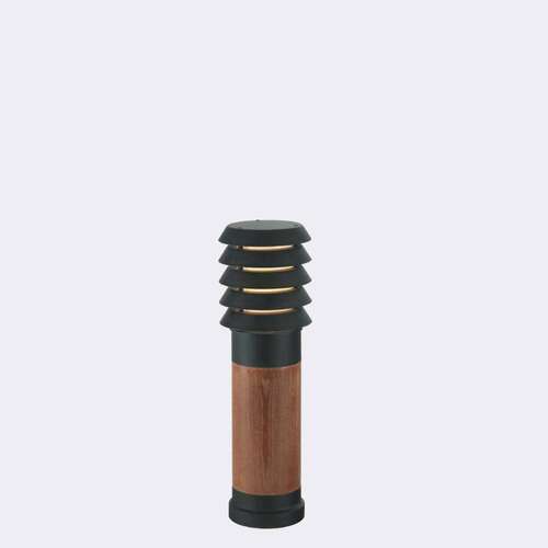 Sprawdź Słupek Oświetleniowy Drewno ALTA 1450B E27 Czarny RAL-9005 - NORLYS