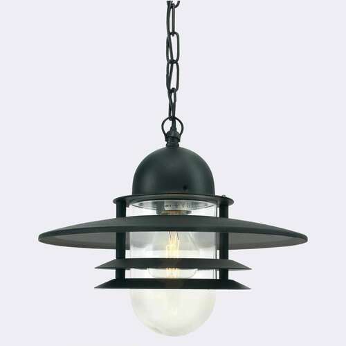 Sprawdź Lampa Zewnętrzna Wisząca OSLO 240A/BL E27 Czarna  RAL-9005 - - NORLYS