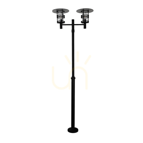 Sprawdź Latarnia ogrodowa/parkowa STOCKHOLM 283BL czarna 252cm 2 x E27 - NORLYS