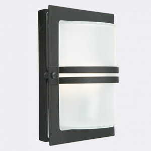 Kinkiet zewnętrzny BASEL 661BL E27 czarny RAL-9005 - NORLYS small 0