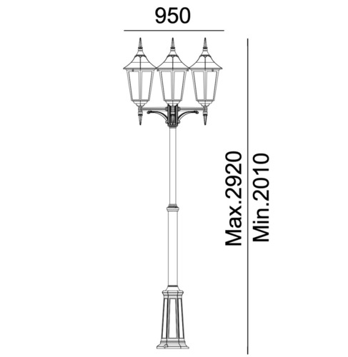 Sprawdź Latarnia ogrodowa/parkowa MODENA 397 Biały RAL-9003 - NORLYS