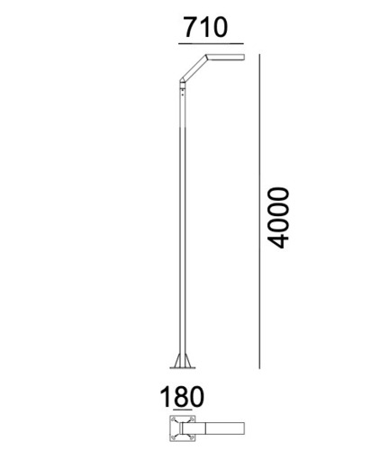 Sprawdź Latarnia Ogrodowa TRYSIL 1090 Aluminium RAL-9006 - NORLYS