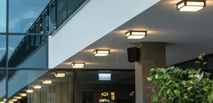 Kinkiet / plafon zewnętrzny NORDLAND z czujnikiem ruchu 7118AL 12W 3000K - Aluminium RAL 9006 - NORLYS small 5