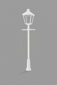 Latarnia ogrodowa / parkowa IP54 LONDON BIG 4125WH LED 17,5W 4000K biała - premium NORLYS small 0