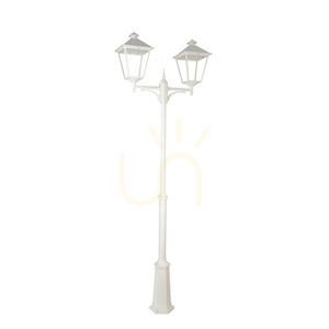 Latarnia ogrodowa / parkowa IP54 LONDON BIG 41248WH LED 2x9,5W 3000K biała - premium NORLYS small 1