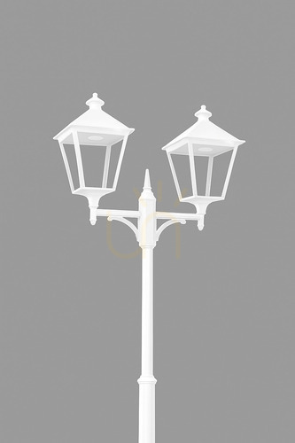 Sprawdź Latarnia ogrodowa / parkowa IP54 LONDON BIG 41248WH LED 2x9,5W 3000K biała - premium NORLYS