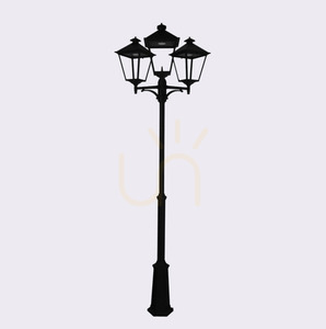 Latarnia ogrodowa / parkowa IP54 LONDON BIG 4133BL 3x9,5W 4000K czarny - premium NORLYS small 1