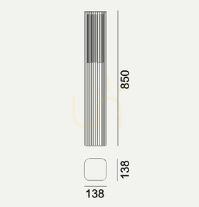 Lampa ogrodowa stojąca NORLYS ASTRID 2208AL szara LED 10,6W 3000K DALI2 small 4