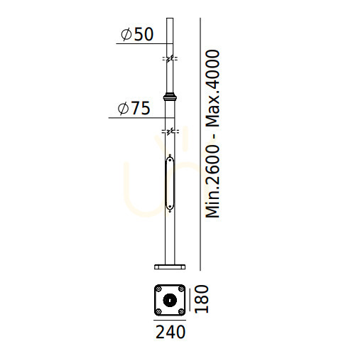 Sprawdź Słup oświetleniowy NORLYS biały odlew aluminiowy 4 m 1255WH