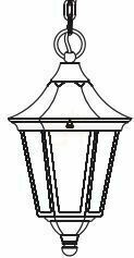 Sprawdź Lampa zewnętrzna wisząca Modena 381A/BC miedziany E27 NORLYS