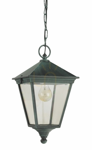 Sprawdź Lampa zewnętrzna wisząca London 481A/BG zielony E27 NORLYS