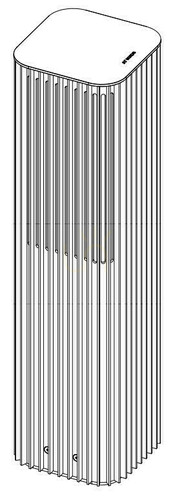 Sprawdź Zewnętrzna oprawa słupkowa LED NORLYS Astrid 2207BL czarna 55 cm